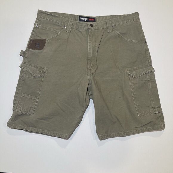 Wrangler Riggs Workwear Taupe Ripstop Ranger Cargo Shorts Size 40 - 3W360BR - Picture 1 of 6